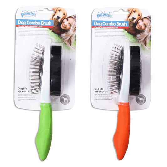 Dog Double Sided Brush Combo Bristle Pins Cat Pet Shedding Comb